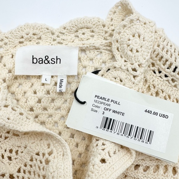 ba&sh Pearle Pull Crochet Dress Off White - Picture 13 of 16